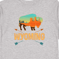 thumbnail image 4 of Inktastic Wyoming Vacation Buffalo Silhouette Boys or Girls Long Sleeve Toddler T-Shirt, 4 of 5