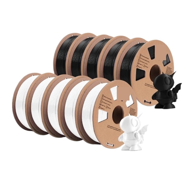 Filament 3d PETG 1,75mm 10KG, comme Matériaux d'Impression 3d, Bonne Tougesse Sans Colmatage pour Stylos 3d et Imprimantes, Expérience d'Impression Plus Fluide