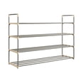 thumbnail image 6 of Home-Complete 4-Tier Shoe Rack for 20 Pairs Sneakers, Heels, Boots (Gray), 6 of 7