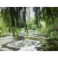 thumbnail image 2 of Butcher, Sarah 18x15 White Modern Wood Framed Museum Art Print Titled - Monets Tranquil Gardens, 2 of 4