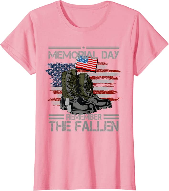 Memorial Day Remember The Fallen Veteran Military Vintage TShirt