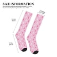 thumbnail image 2 of Lsque Breast Cancer Awareness5 Pattern Sport Compression Socks for Men & Women 15-20 mmHg Knee High Nurse Pregnant Running Medical and Travel Athletic, 2 of 6