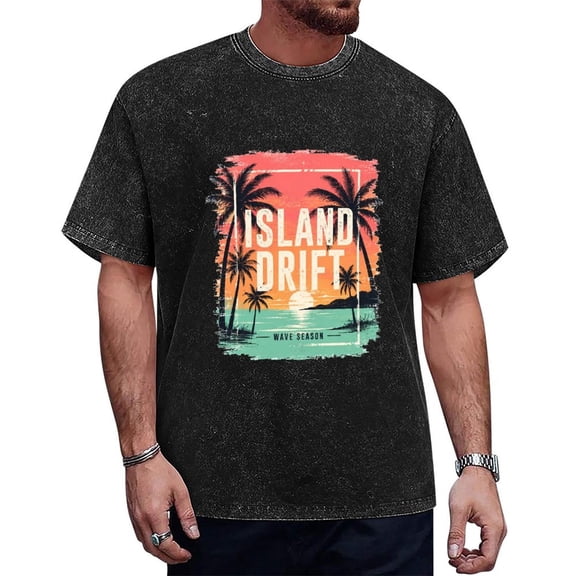 IslandGlowUnisex Graphic T-Shirt, Casual Short Sleeve Crewneck Tee, Soft Pullover Top for Everyday Wear