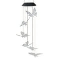 thumbnail image 3 of Solar Butterfly Wind Chime LED Lamp Colorful Discoloration Outdoor Garden Hanging Decoration, 3 of 5