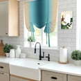 thumbnail image 5 of Turquoise Yellow Ombre Balloon Curtains 63 Inch Length for Living Room/Bedroom, Farmhouse Modern Gradient Art Rod Pocket Privacy Door Curtains Decorative Tie Up Shade for Window 52"x63", 5 of 8