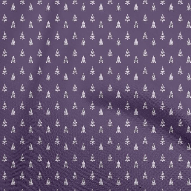 oneOone Rayon Purple Fabric Christmas Sewing Craft Projects Fabric Prints By Yard 56 Inch Wide