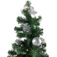 thumbnail image 3 of Riffelmacher Árbol de Navidad decorativo resplandor 50 cm 20258 - Plata - Árbol de Navidad con anillo de luces de hadas Bolas de árbol de Navidad Ormromra LN-1703, 3 of 5