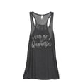 thumbnail image 1 of Pour Me A Quarantini Women's Fashion Sleeveless Flowy Racerback Workout Yoga Tank Top Charcoal Grey Small, 1 of 3