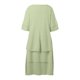 thumbnail image 5 of Vestido informal de manga corta y cuello redondo liso para mujer: doble capa con abertura, corte holgado, para el día a día, fiestas y ocasiones elegantes, 5 of 8