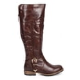 thumbnail image 2 of Nature Breeze DA91 Women Leatherette Round Toe Buckle Knee High Riding Boot, 2 of 5