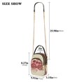 thumbnail image 3 of DIXRUYEE Cross Body Shoulder Handbags Bags Fashion Rose Script Pattern, 3 of 7