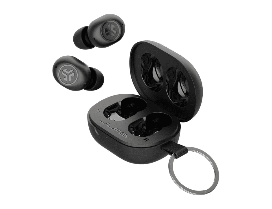 Pre-Owned JLab JBuds Mini True Wireless Earbuds, Black, Bluetooth Multipoint, Be Aware, IP55, 3 EQ Modes, Clear Calls