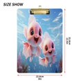 thumbnail image 2 of Cute Fish in Ocean Acrylic Clipboards A4 Standard Letter Size Clipboard 12.5" X 9" Clip Board for Students Teacher Office, 2 of 7