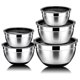thumbnail image 1 of 5 pcs Mixing bowl,stainless steel salad bowl with airtight lid&non-slip base,Serving Bowl for Kitchen Cooking Baking,etc, 1 of 5