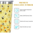 thumbnail image 3 of Bee Coffee Cup 10 Oz, Cute Yellow Bee Tumbler Coffee Mug Travel Mug, Bumble Bee Decor Ornament Stuff, Honey Bee Gifts, Bee Gifts for Women Bee Lovers - Honeybee Mug Stainless Steel Insulated Thermal, 3 of 6