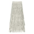thumbnail image 6 of Daolelai Women's Fashionable and Elegant Tassel Comfortable Slim-Fit Versatile Skirt, 6 of 6