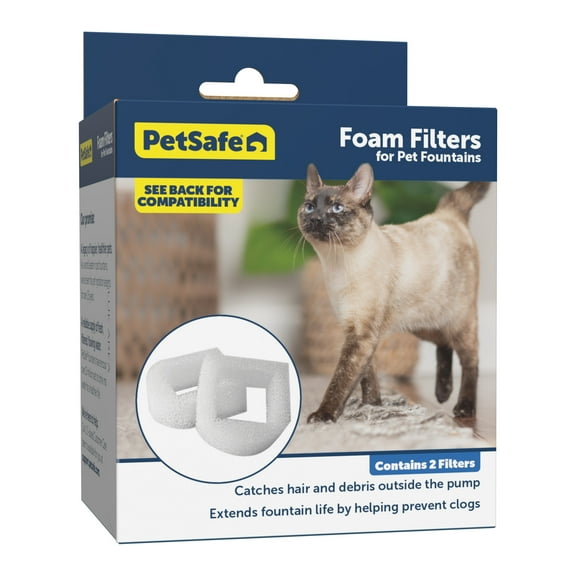 PetSafe Drinkwell Replacement Foam Filters for Automatic Dog and Cat Water Fountains - 2-Pack - PAC00-13711
