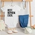 thumbnail image 3 of Best Nephew Ever Family Aunt Uncle Bodysuit Jumper Boys Infant Baby Brisco Brands 6M, 3 of 6