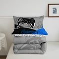 thumbnail image 5 of Gaming Comforter Teen Video Game Bedding Set Gamer Comforter for All Season Gamepad Home Decor for Comforter Set King Size,1 Comforter with 2 Pillowcases Blue Black Grey, 5 of 7