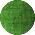 thumbnail image 1 of Ahgly Company Indoor Round Oriental Green Industrial Area Rugs, 6' Round, 1 of 4
