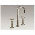 thumbnail image 2 of Kohler K-14408-3 Purist 1.2 GPM Widespread Bathroom Faucet - Bronze, 2 of 2
