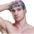 thumbnail image 3 of FYBTO Casquette de Natation Automne Feuilles d'Érable Colorées Unisexe Adulte FYBTO Polyester, 3 of 4