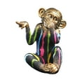 thumbnail image 2 of Estatua de mono Sunnimix Figura de Animal escultura en miniatura de resina, 2 of 8