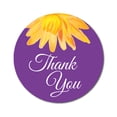 thumbnail image 1 of Darling Souvenir 45 Pcs Aster Flower Purple Thank You Stickers Round Envelope Seal-1.6 Inches, 1 of 4