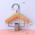 thumbnail image 6 of SunRoad Mini Clothes Hanger Premium Wood Baby Clothes Hanger with Non-Slip Clips Practical Pet Clothes Hook for Home, 6 of 8