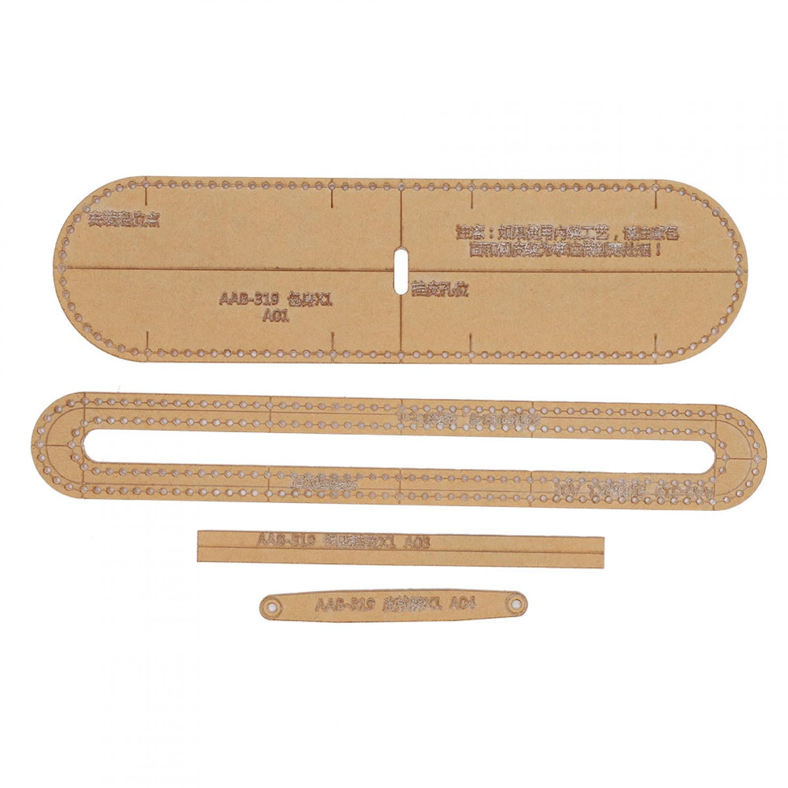 Short Wallet Making Template, Paper Pattern Template, Acrylic, For Key