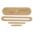 thumbnail image 1 of Plantilla para hacer billeteras cortas (4 piezas) Herramienta de bricolaje Estuche para llaves Patrón de artesanía de cuero AAB-319, 1 of 14