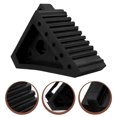 thumbnail image 1 of OULII Wheel Chock Compact Size Rubber 1Pcs Prevent Tire Deflation, 1 of 8