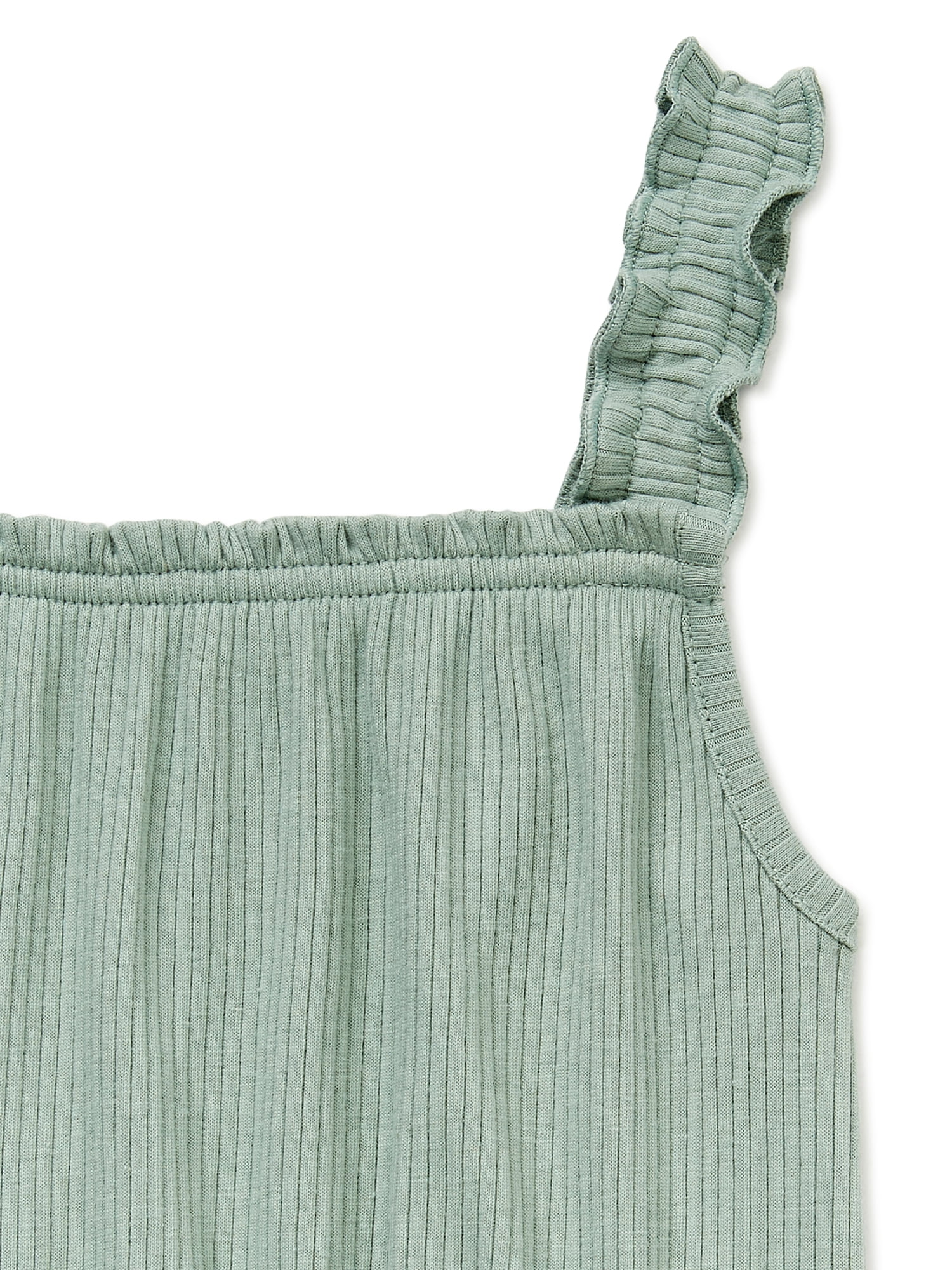Wonder Nation Baby and Toddler Girls Skirt Set, 2-Piece, Sizes 12M-5T