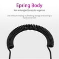 thumbnail image 4 of 3.5mm Spring Earphones Single Side Headphones In Ear Heavy Bass Earbuds Wired Headset For PC Smartphones MP3 MP4 Computer, 4 of 6