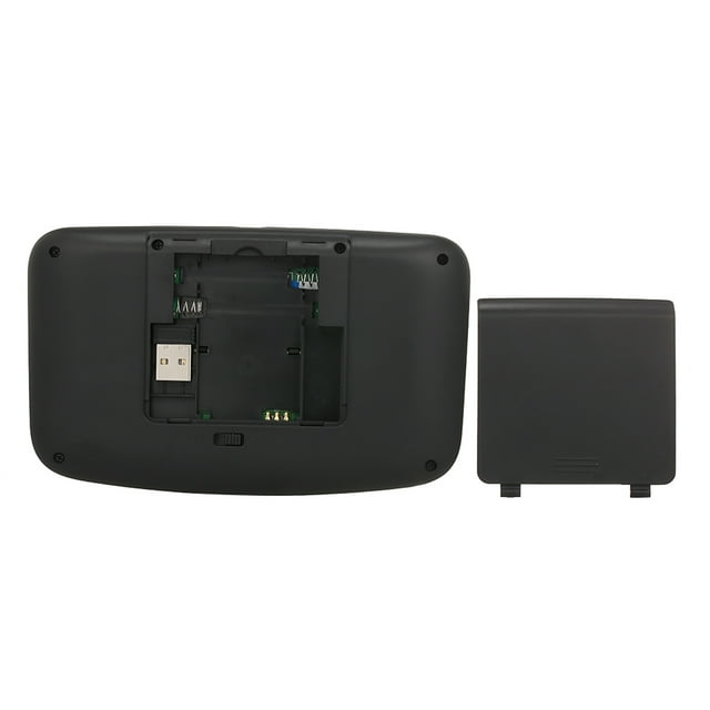 Graflsoa Clavier Sans Fil 2.4GHz avec Pavé Tactile, Rétroéclairage 4 Couleurs, pour Android TV Box, PC, Télévision Intelligente, Noir (Batterie Non Incluse)