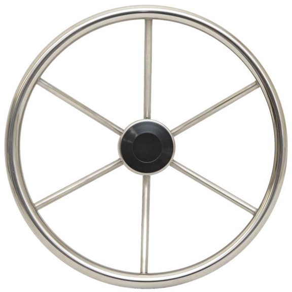 Boat Destroyer Steering Wheel 1425 | 14 Inch Stainless Polished
