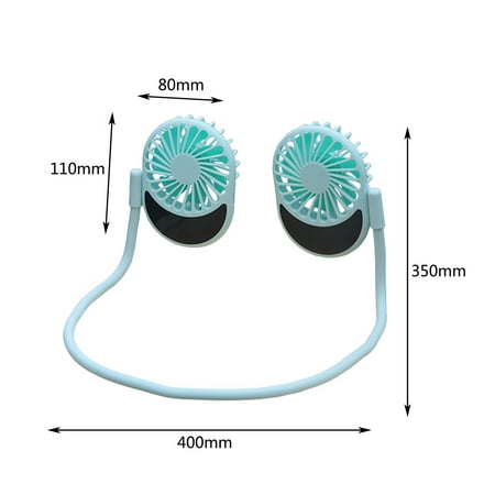 

MIARHB Removable Neck USB Lazy Hanging Fans Small Fan Handheld Travel equipment