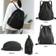 thumbnail image 5 of Mochila con cordón, bolsa deportiva para gimnasio, bolsa de viaje para yoga, para mujeres y hombres, bolsa de gimnasio impermeable, mochila de día, color negro, 5 of 6