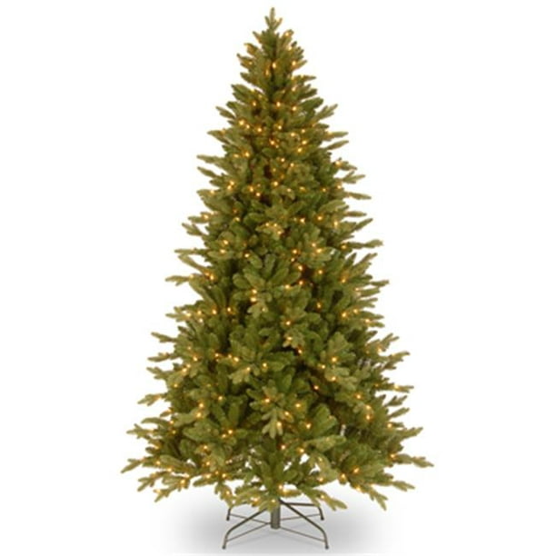 National Tree Pre-Lit 6-1/2' Feel-Real Avalon Spruce Medium Hinged ...