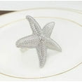 thumbnail image 6 of Fennco Styles Coastal Starfish Metal Napkin Rings, Set of 4, 6 of 8