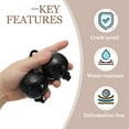 thumbnail image 4 of Uxcell Rhythm African Shaker Kashaka Shaker Ball Kashaka Hand Percussion Instruments with Black Rope, Fit for Show Black, 4 of 7