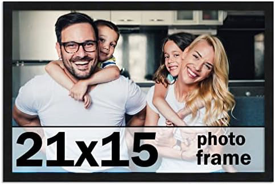 21X15 Frame Black Picture Frame Complete Modern Photo Frame Includes