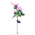 thumbnail image 2 of Harpi Solar Lights Outdoor Clearance, Solar Garden Lights Decor, Solar Flowers Decorative Lights with 3 Rose Flowers, 7 Color Changing Waterproof Solar Flowers for Outside Yard Pathway Decoration, 2 of 9