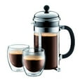 thumbnail image 3 of Bodum Chambord French Press Coffee Maker, 1 Liter, 34 Ounce, Chrome, 3 of 7