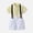 10#Gold, variant on Sibling Matching Solid Peter Pan Collar Girl Dress Kids Puff Sleeve Button Dress Matching Boy Suspender Short Outfit Sets