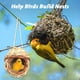 thumbnail image 4 of Nidos de pájaros colgantes, 4 casas nido de colibrí tejidas a mano, cabañas de pájaros tejidas con césped natural, lugar de descanso acogedor para jardín, patio, ventana, 4 of 7