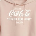thumbnail image 3 of Coca-Cola - It's The Real Thing - Juniors Cropped Pullover Hoodie, 3 of 5