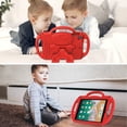 thumbnail image 4 of AVAWO Kids Case for iPad 6th/5th Generation 9.7 inch 2018/2017 - with Shoulder Strap, Shockproof Handle Stand Case for iPad 9.7 inch 5 & 6th Gen & iPad Air / Air 2 - Red, 4 of 9
