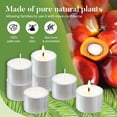 thumbnail image 3 of Velas de té Hypmis, paquete de 100 unidades, 8 horas de duración de combustión, sin perfume, 3 of 9