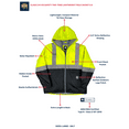thumbnail image 2 of Buffalo Outdoors® Workwear Class 2 Hi Vis Safety Two-Tone Lightweight Field Jacket 2.0, 2 of 6